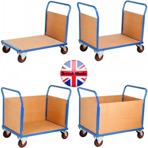 Classic Platform Trolley Timber Sides 500kg Capacity